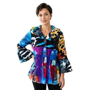 Pleats Collection Wearable art Jacket size Medium Cotton